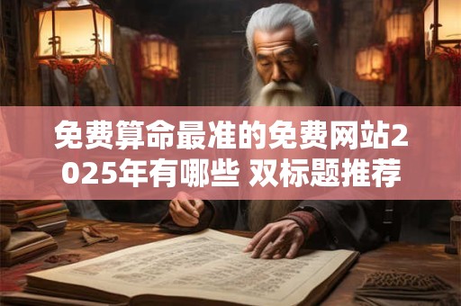 免费算命最准的免费网站2025年有哪些 双标题推荐