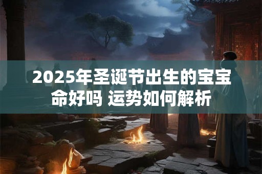 2025年圣诞节出生的宝宝命好吗 运势如何解析