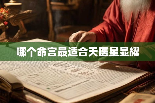 哪个命宫最适合天医星显耀