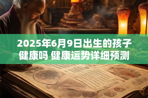2025年6月9日出生的孩子健康吗 健康运势详细预测