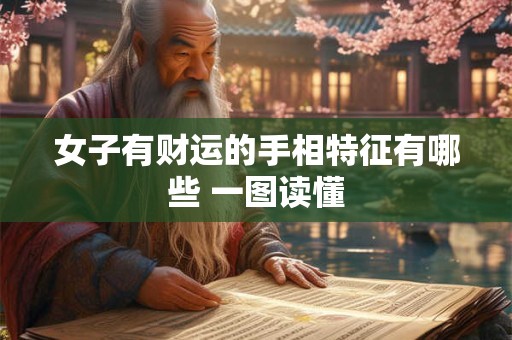 女子有财运的手相特征有哪些 一图读懂