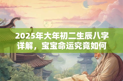 2025年大年初二生辰八字详解，宝宝命运究竟如何