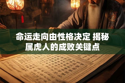 命运走向由性格决定 揭秘属虎人的成败关键点