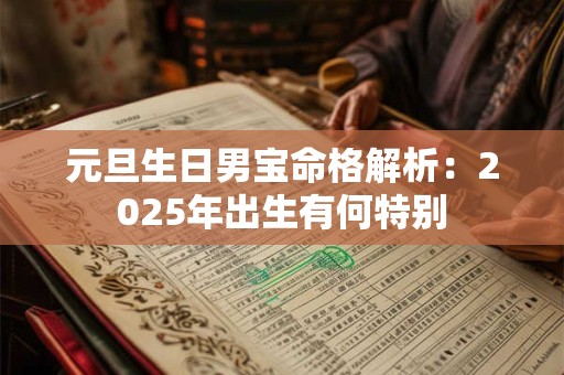 元旦生日男宝命格解析：2025年出生有何特别