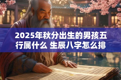 2025年秋分出生的男孩五行属什么 生辰八字怎么排