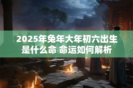 2025年兔年大年初六出生是什么命 命运如何解析