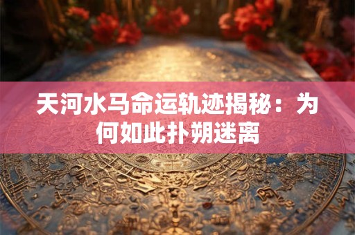 天河水马命运轨迹揭秘：为何如此扑朔迷离