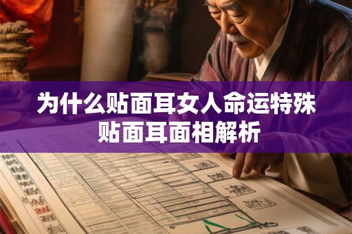 为什么贴面耳女人命运特殊 贴面耳面相解析