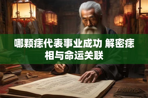 哪颗痣代表事业成功 解密痣相与命运关联