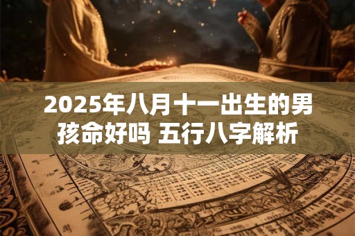 2025年八月十一出生的男孩命好吗 五行八字解析