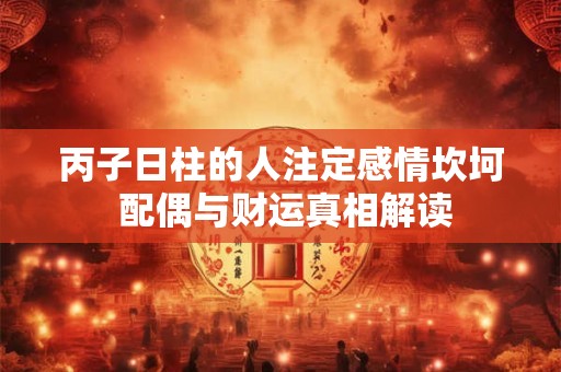 丙子日柱的人注定感情坎坷 配偶与财运真相解读