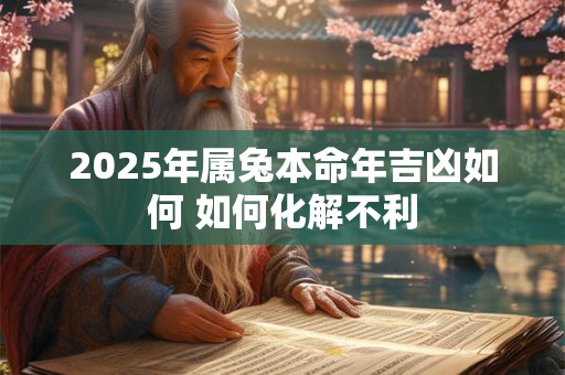 详细阅读:2025年属兔本命年吉凶如何 如何化解不利 2025年属兔本命年吉凶如何 如何化解不利