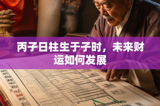 丙子日柱生于子时，未来财运如何发展