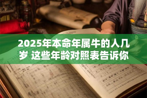 2025年本命年属牛的人几岁 这些年龄对照表告诉你答案