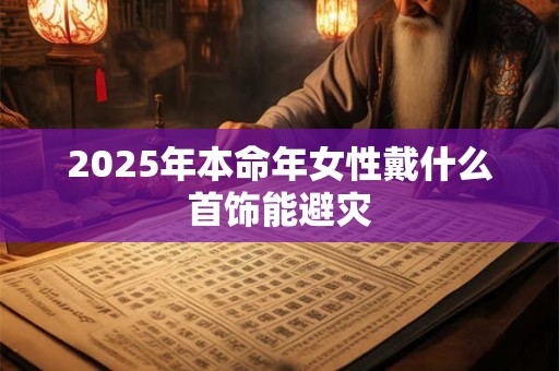 2025年本命年女性戴什么首饰能避灾
