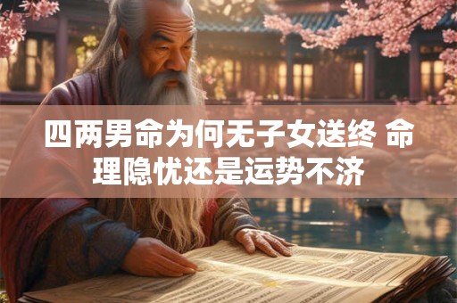 四两男命为何无子女送终 命理隐忧还是运势不济