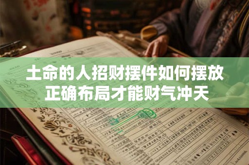 土命的人招财摆件如何摆放 正确布局才能财气冲天