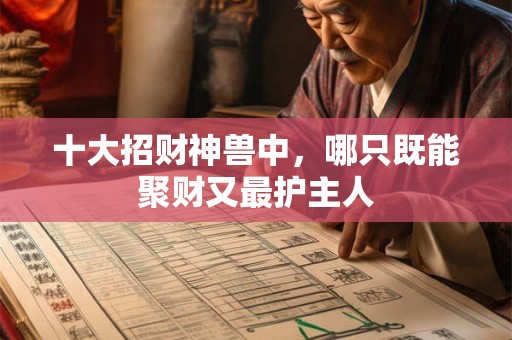 十大招财神兽中，哪只既能聚财又最护主人