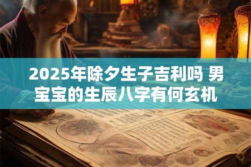 2025年除夕生子吉利吗 男宝宝的生辰八字有何玄机