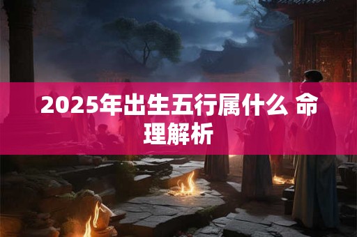 2025年出生五行属什么 命理解析