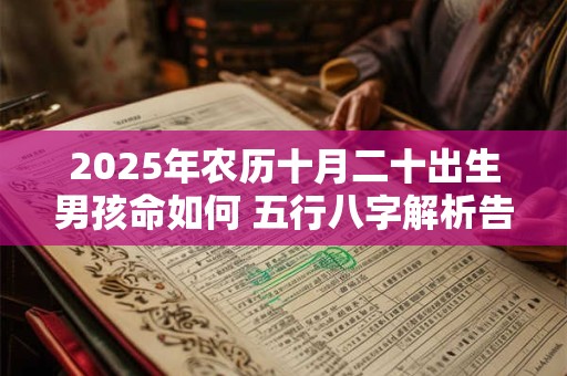 2025年农历十月二十出生男孩命如何 五行八字解析告诉你
