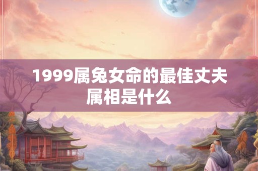 1999属兔女命的最佳丈夫属相是什么