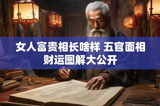 女人富贵相长啥样 五官面相财运图解大公开