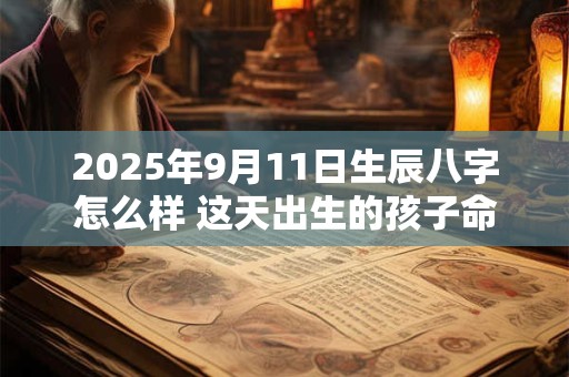 2025年9月11日生辰八字怎么样 这天出生的孩子命运解析