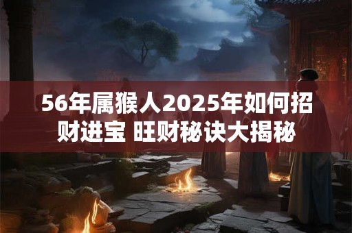 56年属猴人2025年如何招财进宝 旺财秘诀大揭秘