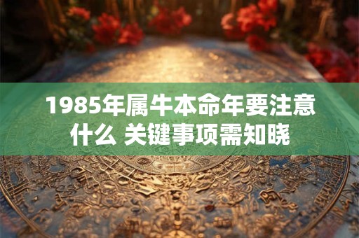 1985年属牛本命年要注意什么 关键事项需知晓
