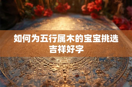 如何为五行属木的宝宝挑选吉祥好字
