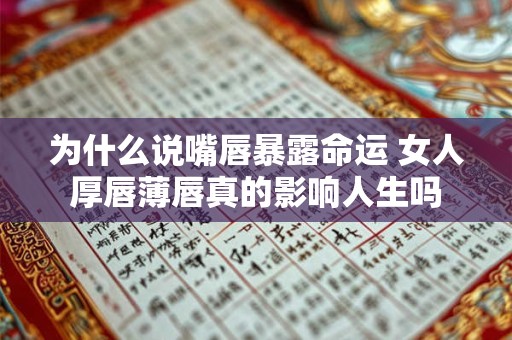 为什么说嘴唇暴露命运 女人厚唇薄唇真的影响人生吗