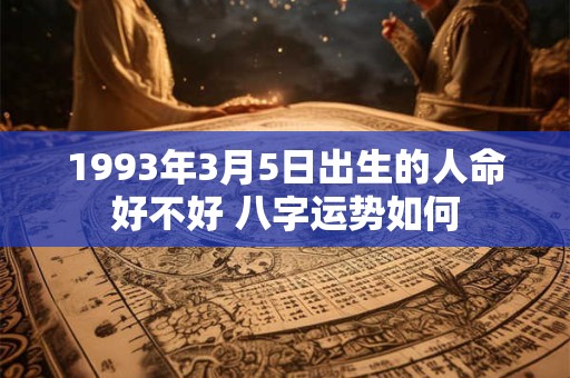 1993年3月5日出生的人命好不好 八字运势如何