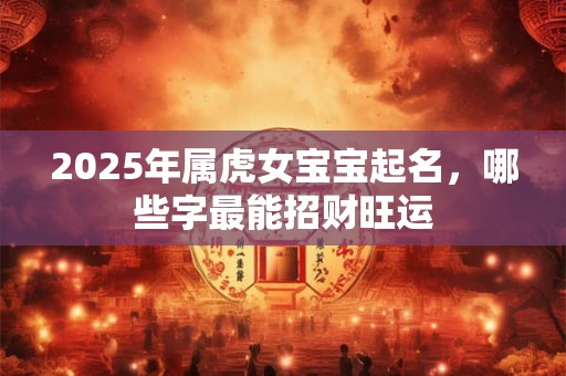 2025年属虎女宝宝起名，哪些字最能招财旺运