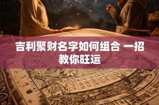 吉利聚财名字如何组合 一招教你旺运