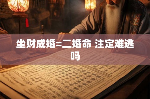 坐财成婚=二婚命 注定难逃吗