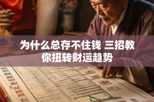 为什么总存不住钱 三招教你扭转财运趋势