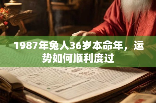 1987年兔人36岁本命年，运势如何顺利度过