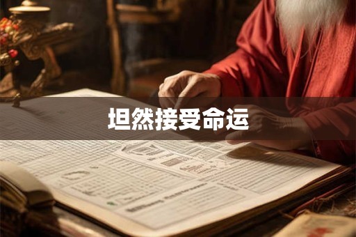 坦然接受命运