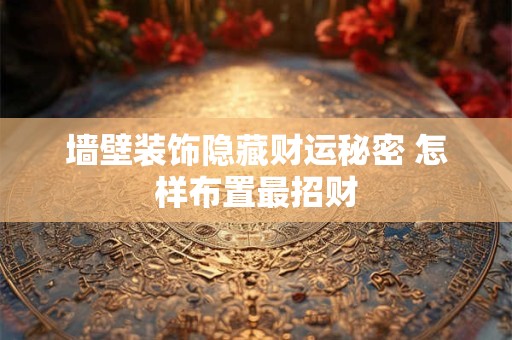 墙壁装饰隐藏财运秘密 怎样布置最招财