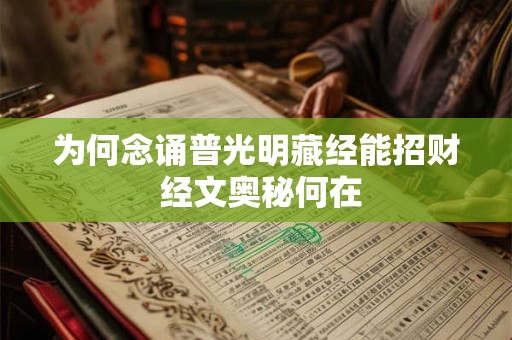 为何念诵普光明藏经能招财 经文奥秘何在