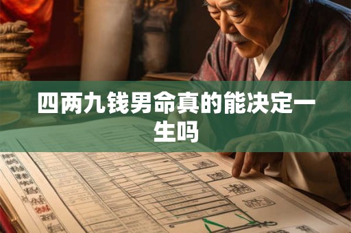四两九钱男命真的能决定一生吗