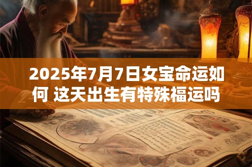 2025年7月7日女宝命运如何 这天出生有特殊福运吗