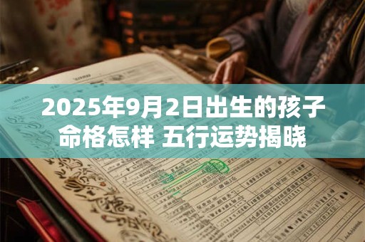 2025年9月2日出生的孩子命格怎样 五行运势揭晓