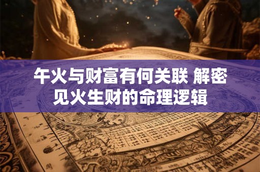午火与财富有何关联 解密见火生财的命理逻辑