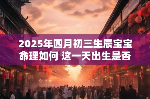 2025年四月初三生辰宝宝命理如何 这一天出生是否吉星高照