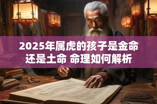 2025年属虎的孩子是金命还是土命 命理如何解析