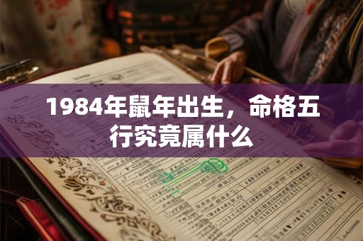 1984年鼠年出生，命格五行究竟属什么