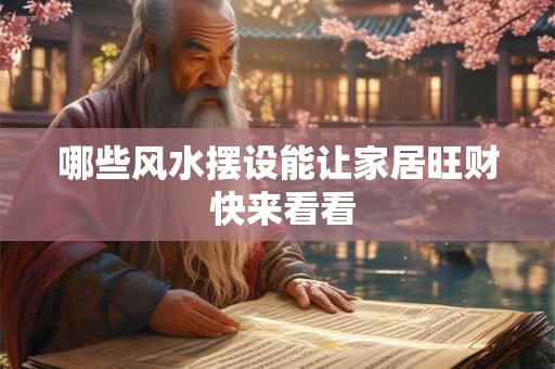 哪些风水摆设能让家居旺财 快来看看