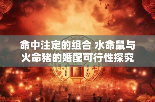 命中注定的组合 水命鼠与火命猪的婚配可行性探究